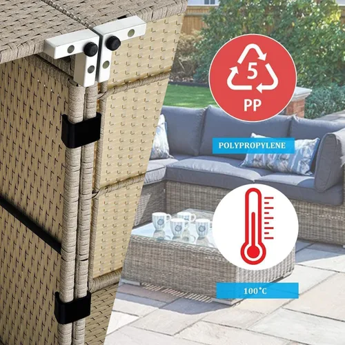 Miniatura 5 de ZYAMY 10 clips para muebles de exterior, clips de sofá de patio, cierre seccional de muebles de ratán, conecta el seccional o módulo al aire libre