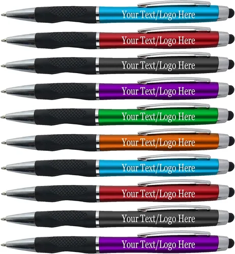 Miniatura 16 de Bolígrafos personalizados con tu logotipo o texto personalizado, paquete de 300 unidades a granel para negocios, fiestas y eventos, bolígrafo 2 en 1
