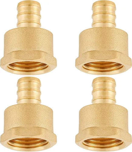 Accesorios Pex de latón sin plomo de 1/2 pulgada, adaptador hembra de 1/2 Pex, adaptador roscado hembra PEX 1/2 "x 1/2" NPT hembra, 1/2 pulgada Pex