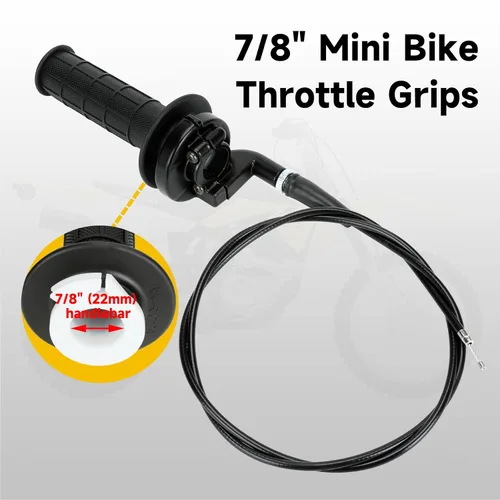Miniatura 5 de HIAORS Kit de mango de cable de acelerador giratorio de 7/8" 22mm para Predator 196cc 212cc 6.5hp Coleman CT200U CT200U-EX BT200X Baja Warrior MB200