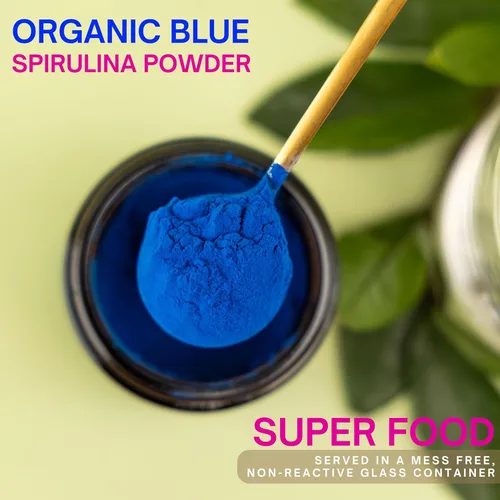 Miniatura 4 de Eleven TLC, polvo de espirulina azul orgánica, sin sabor, superalimentos, vitaminas y minerales, espirulina azul en polvo, proteína vegetal, sin