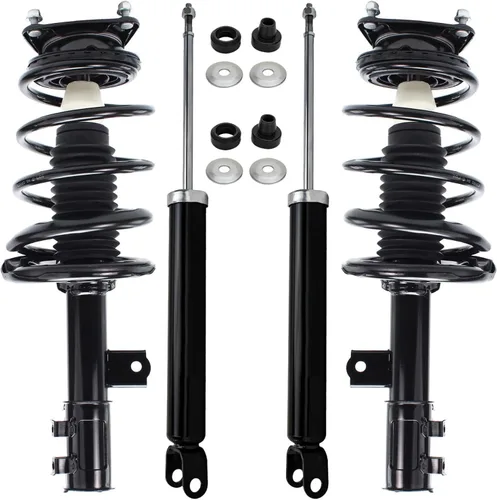 Miniatura 11 de Detroit Axle - Amortiguadores de puntales para Nissan Sentra 2007-2012 [Base S SL SR] Puntales delanteros completos con amortiguadores traseros