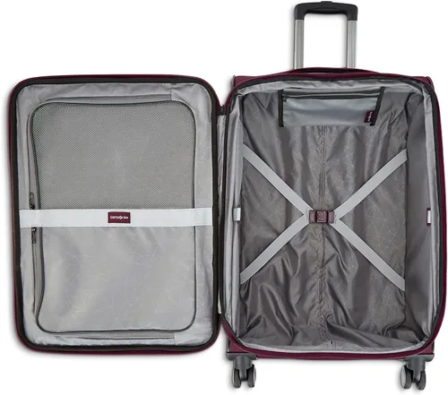 Miniatura 2 de Samsonite Ascella 3.0 Softside - Maleta expandible con ruedas giratorias, Ciruela Claro, Ascella 3.0 Softside - Maleta expandible con ruedas