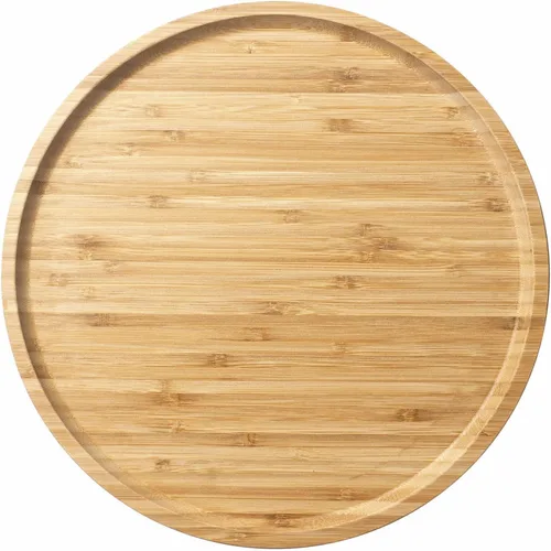 Miniatura 10 de Bandeja de servir de bambú, bandeja redonda de madera, bandeja de servir de madera, fruta, pan, plato de ensalada, tabla de servir charcutería, 9.8