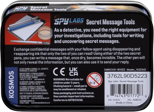 Miniatura 3 de Thames & Kosmos Spy Labs Inc: Herramientas de mensajes secretos intercambian información confidencial con bolígrafos secretos Herramientas
