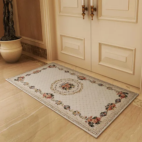 Miniatura 66 de Ukeler - Alfombra rústica con diseño floral para sala, dormitorio, comedor, Country rústico, Azul (luxury blue)
