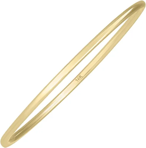 Miniatura 5 de Szul - Anillo delgado apilable de oro amarillo 14K, banda (.75 mm)., oro amarillo, 7.5, WBU58059-75