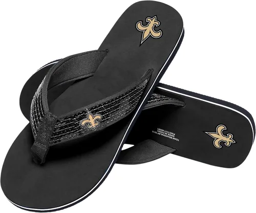 Miniatura 13 de FOCO Womens NFL Team Logo Sequin Strap Sandals Flip Flops
