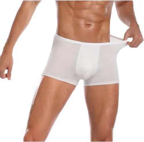 Miniatura 12 de STARLY 5pcs Mens Desechable Algodón Ropa Interior Viaje Boxers Escritos Portátil Pantalones Cortos Blanco/Gris/Verde Oliva