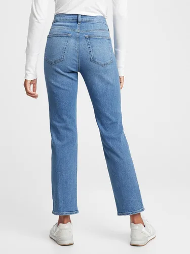 Miniatura 2 de GAP Jeans de mezclilla de corte recto clásico para mujer