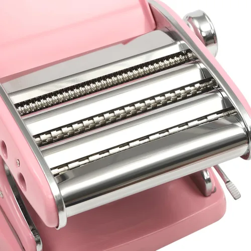 Miniatura 3 de Máquina para hacer pasta, 6 ajustes de grosor ajustables, máquina para hacer pasta, manual de acero inoxidable con rodillos y cortador, perfecta