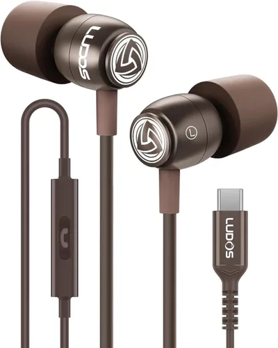 Miniatura 20 de Auriculares con cable Ludos Clamor, auriculares intraaurales, 5 años de garantía, auriculares con micrófono, auriculares con aislamiento de ruido