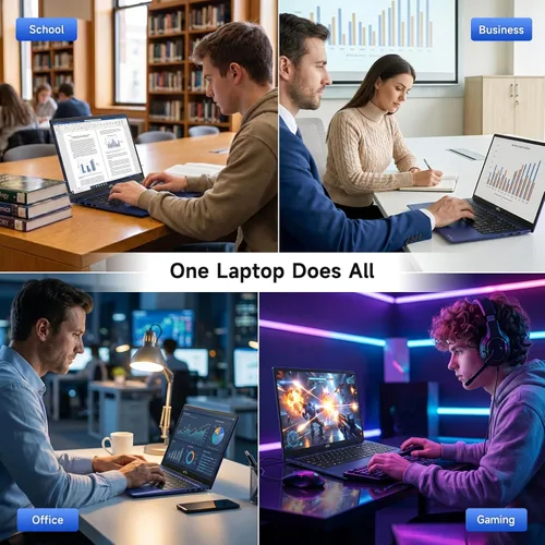 Miniatura 9 de NIMO - Laptop para juegos FHD IPS de 15.6 pulgadas, computadora AMD Ryzen 7 (hasta 4.75 GHz, Beat i7-12650H) con 16 GB DDR5 RAM 512 GB SSD Radeon