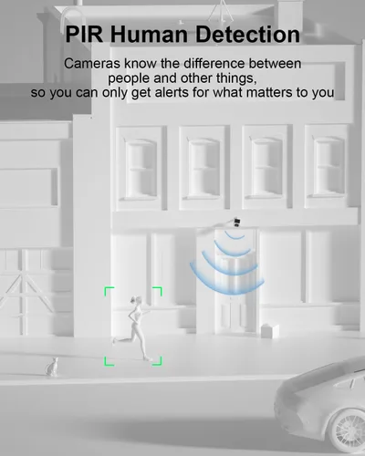Miniatura 7 de ANRAN Cámara de seguridad solar de 5 MP para exteriores, cámara inalámbrica WiFi alimentada por batería para vigilancia del hogar con panel solar