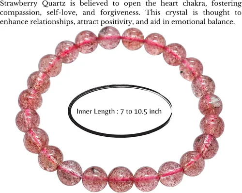Miniatura 721 de Amazing Gemstone Crystal Bracelet for Women Men's Gifts - Protection Healing Crystal Bracelet - 8mm Gemstone Beaded Stretchable Bracelet Pulseras
