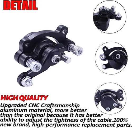 Miniatura 3 de Pinza de freno de disco delantero y almohadilla para MBX10 MBX11 80cc MM-B80 105cc MM-B105 CT100U CC100X Trail Mini Bike 47 49cc Mini ATV Gas Negro