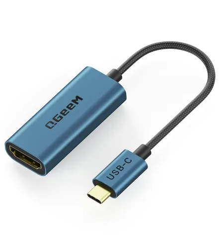 Miniatura 11 de QGeeM Cable adaptador USB C a HDMI 4K, adaptador USB tipo C a HDMI [Thunderbolt 3/4] HDMI para Laptop MacBook Pro/Air, iPhone 15 16 17 Pro max, Dell