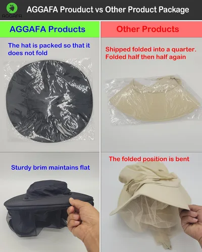 Miniatura 5 de Mosquito Head Net Hat, Providing a Physical Barrier to Help Keep Mosquitoes and Bugs Away from Your Face Gorra negra