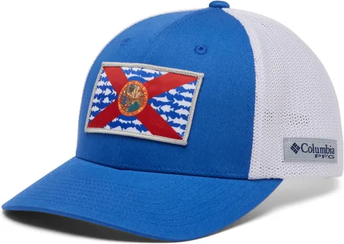 Miniatura 36 de Columbia Gorra unisex de malla con bandera de pez PFG para adultos, corona baja