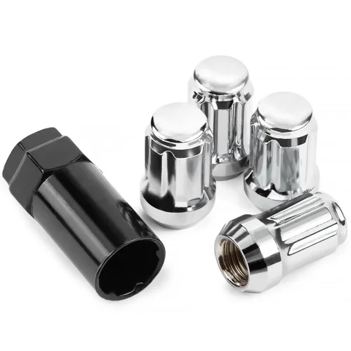Miniatura 9 de JiiinMiiin 20 tuercas negras de 1/2 x 20 con sintonizador de 6 ranuras, tuerca de bloqueo de 1/2 pulgada a 20 con 1 llave de enchufe de 60 grados