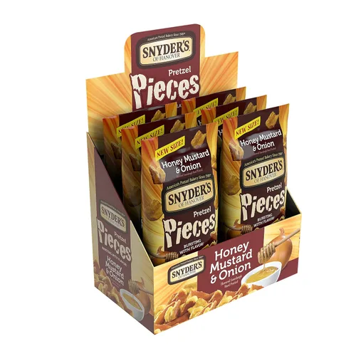 Miniatura 4 de Snyder's of Hanover Piezas de pretzel, miel mostaza y cebolla, 3.25 oz, 6