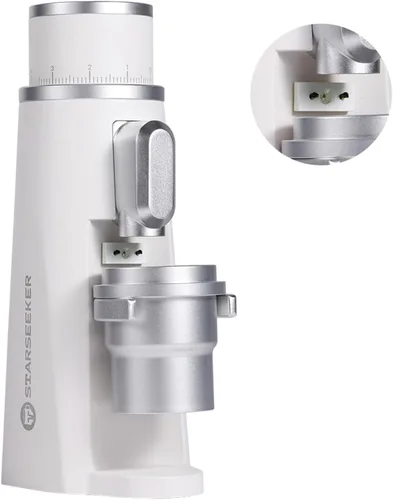 STARSEEKER EDGE - Molinillo eléctrico de plasma para café de aluminio automático para prensa francesa, café por goteo y expreso, ajuste de finura