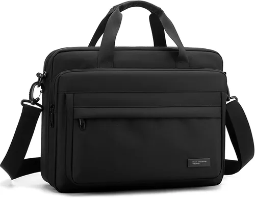 natyrlpog Maletín para laptop de 15.6 pulgadas para hombres y mujeres, impermeable, de nailon, ligero, para el hombro, para negocios, oficina,