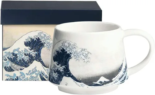Miniatura 11 de Topadorn Taza de Café de Cerámica Taza de Viaje Regalo con Tapa de 17 onzas, Taza de Té Alta de Porcelana con Asa para el Hogar y la Oficina, Taza