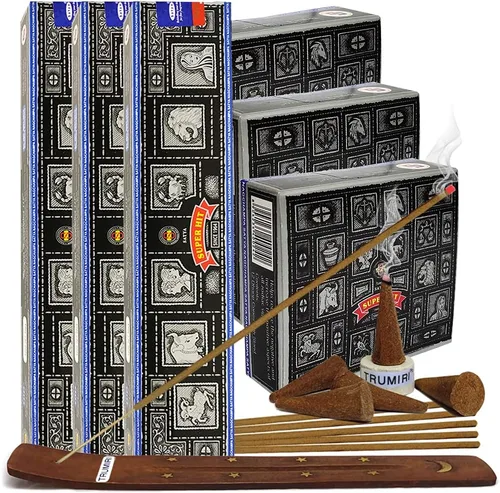 Miniatura 10 de Nag Champa - Varillas de incienso y cono de incienso Nagchampa, paquete variado de varillas de incienso Insence Insense Insiensos