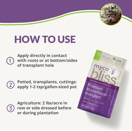 Miniatura 6 de Ladrillo de coco (650 gm) + polvo Myco Bliss (7.05 oz) – Fibra de coco orgánica para plantas y micorrizas para plantas – Inoculante de hongos