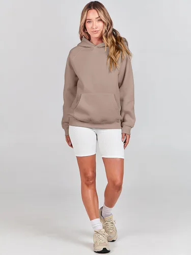 Miniatura 6 de ANRABESS - Sudaderas con capucha para mujer, sobre talla, de vellón de manga larga, modelo de 2024, para otoño