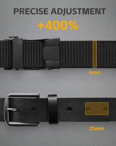 Miniatura 4 de CHAOREN Cinturón táctico para hombre, cinturón de nailon de 1.5 pulgadas, cinturón de trabajo EDC de liberación rápida para transporte militar