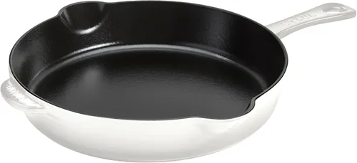 Miniatura 17 de Staub - Sartén tradicional de hierro fundido de 11 pulgadas, color cereza, fabricada en Francia
