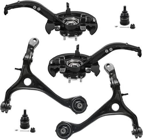 Miniatura 250 de Detroit Axle - Kit de extremo delantero para Chrysler 300 Dodge Charge Challenger 2011-2023, 2 brazos de control inferiores traseros 2 rótulas
