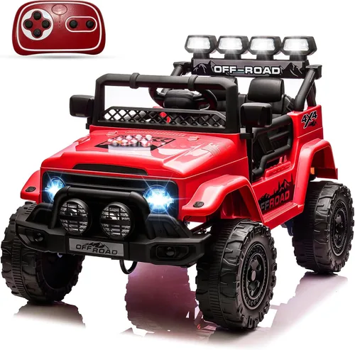 Miniatura 9 de GarveeLife Auto de paseo para niños de 12V, juguete para niños de 37 a 96 meses, camión eléctrico con velocidad máxima de 5 MPH, control remoto