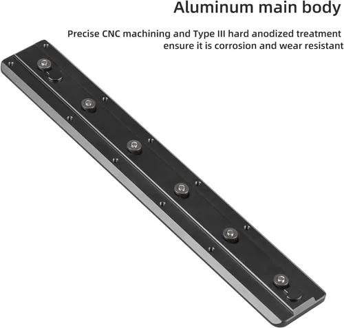 Miniatura 2 de Adaptador de placa de trípode FANAUE Keymod Rail con tornillos de seguridad, para cabezal de bola de trípode, compatible con Arca Swiss RRS Dovetail