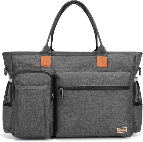 Miniatura 9 de Bolsa de mano para laptop, bolsa de mano para profesores para mujer, trabajo, 15.6 pulgadas, bolsa de mano para computadora portátil, bolsa de mano