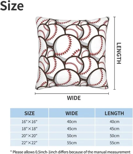 Miniatura 8 de Perinsto Juego de 2 fundas de almohada decorativas para sofá, cama, decoración del hogar, 16 x 16 pulgadas