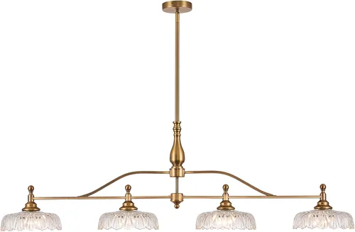 Miniatura 11 de HDDFL Glass Chandelier Ceiling Pendant Lighting Fixture 2 Lights Hanging Lamp for Bedroom Living Room Mater Room Hallway