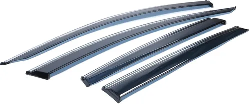 Miniatura 3 de Visera de ventana compatible con Honda CRV 2017-2022, estilo delgado, acrílico, humo, tintado, sol, lluvia, protector de pantalla, deflector