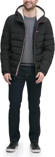 Miniatura 5 de Tommy Hilfiger Men's Midweight Sherpa Lined Hooded Water Resistant Puffer Jacket