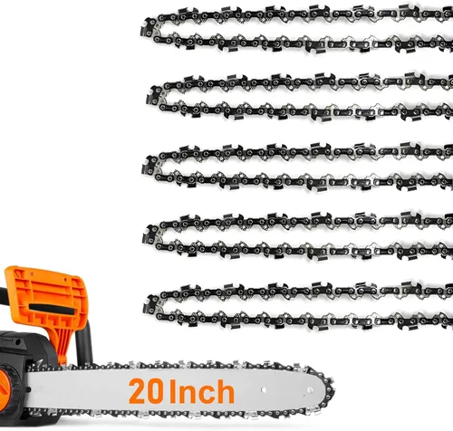 Miniatura 12 de Cadena de motosierra de 6 pulgadas, 5 piezas de cadenas de repuesto para mini motosierras eléctricas portátiles inalámbricas de casi 6 pulgadas