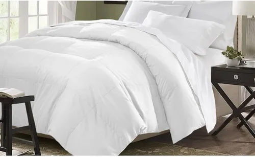 Blue Ridge Home Fashions - Edredón tamaño matrimonial/Queen, color blanco