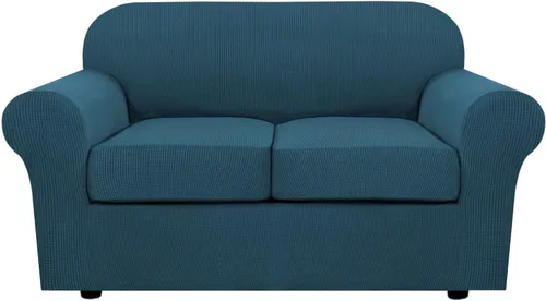 Miniatura 39 de H.VERSAILTEX - 3 fundas de sofá elásticas para 2 cojines de sofá. Fundas para muebles de sala de estar (funda base más 2 fundas de cojín de asiento)