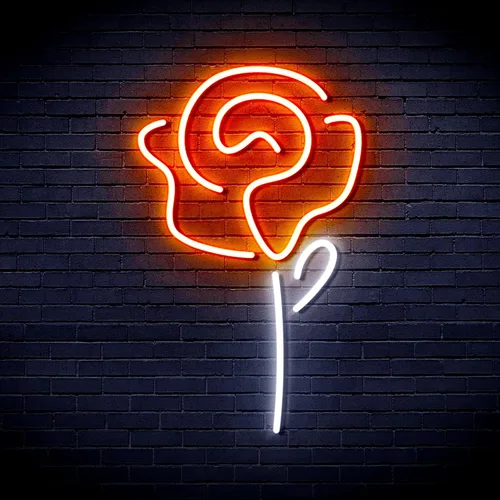 Miniatura 14 de ADVPRO Rose Flower Women Room Decor Flex Silicona LED Neon Sign Verde y Rosa st16s32-fnu0034-gk Verde & Rosa