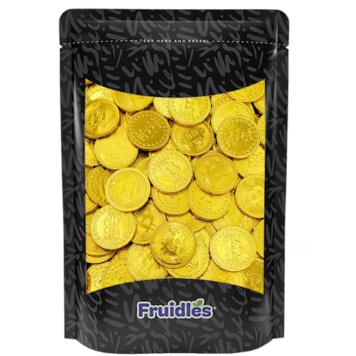 Miniatura 7 de 50 monedas originales de chocolate cripto Bitcoin, hechas con chocolate belga de primera calidad, sin gluten, sin OMG, lácteos certificados Kosher