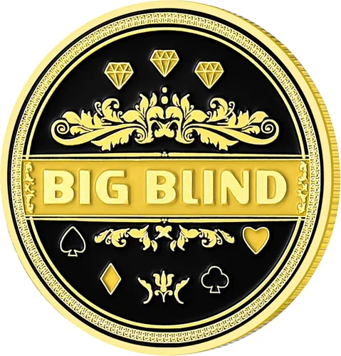 Miniatura 6 de LuluCircle Botón de distribuidor, ciega pequeña, ciega grande, guardia de póquer, regalos de póquer para hombres, accesorios de póquer