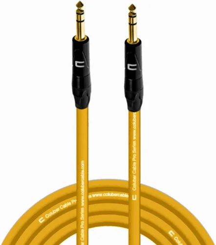 Miniatura 20 de Cable TRS de 1/4 pulgadas, 1/4 pulgadas TRS a 1/4 pulgadas (6.35mm) estéreo balanceado, de conector macho a conector macho para altavoces