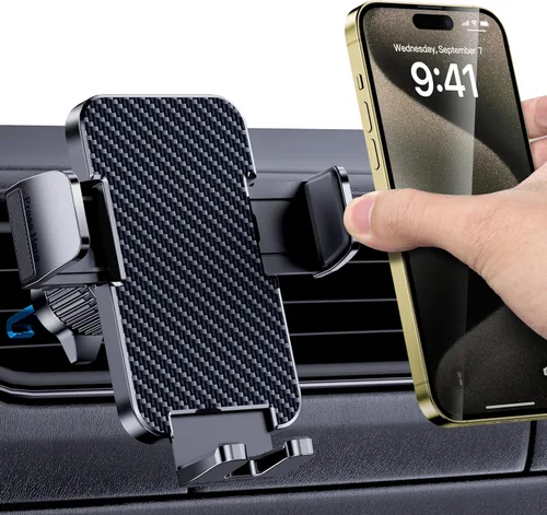 Soporte para teléfono de coche para tu coche [Compatible con estuches gruesos] Accesorios para automóvil Ventilación de aire Rotación de 360 grados