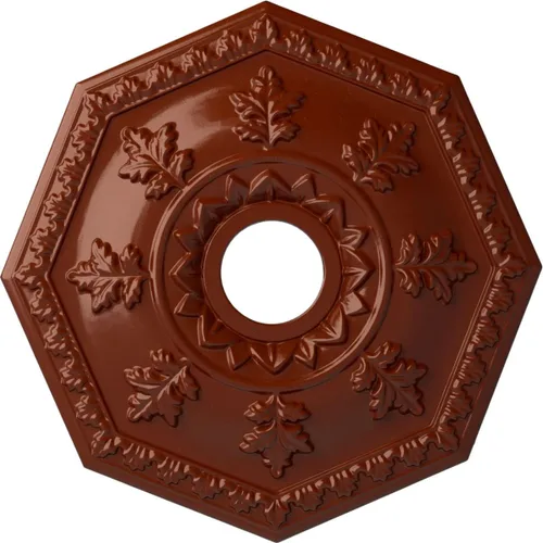 Miniatura 44 de Ekena Millwork CM18NTFCS Nottingham Medallón de techo, cobre flash